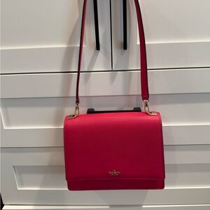 Kate Spade Pink Crossbody Bag with Gold Hardware